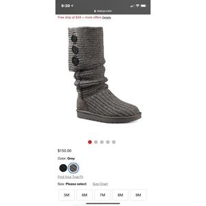 Knit Grey UGGS
